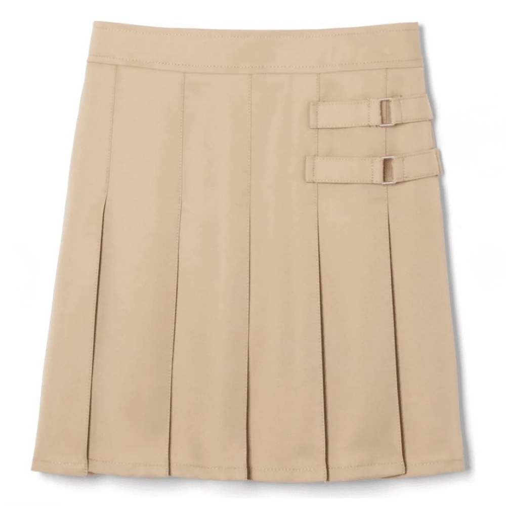 FRENCH TOAST G 2 Pleated Two-Tab Khaki School Uniform Skort Size 14